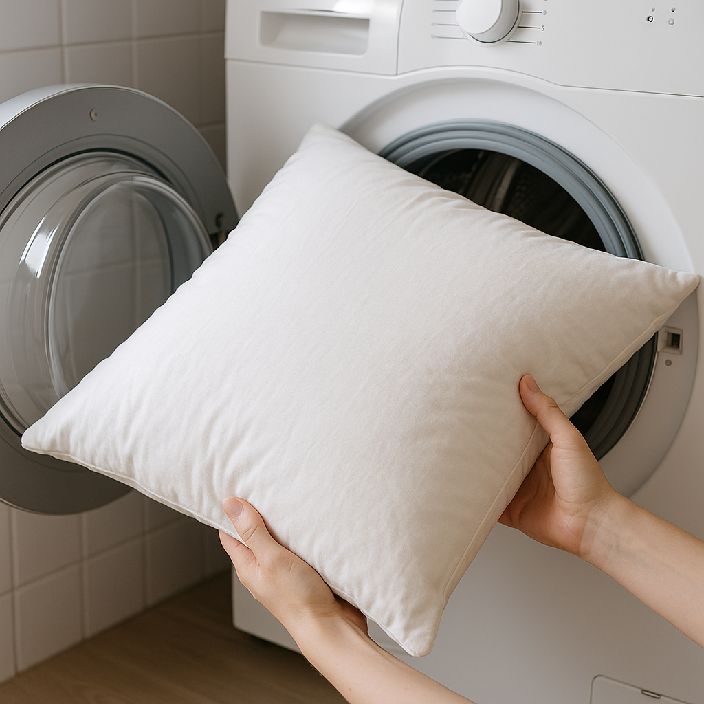 como lavar una almohada correctamente, consejos y pasos