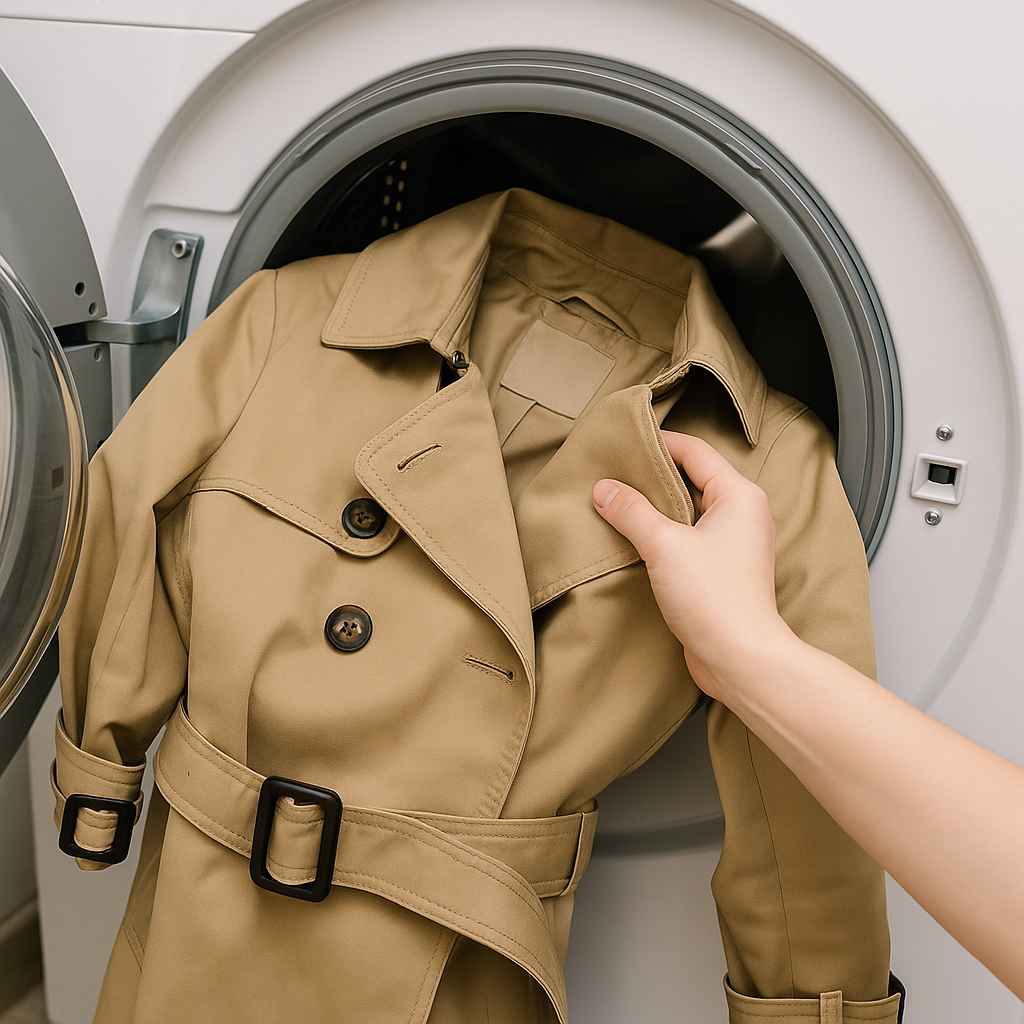 como lavar gabardina correctamente en casa