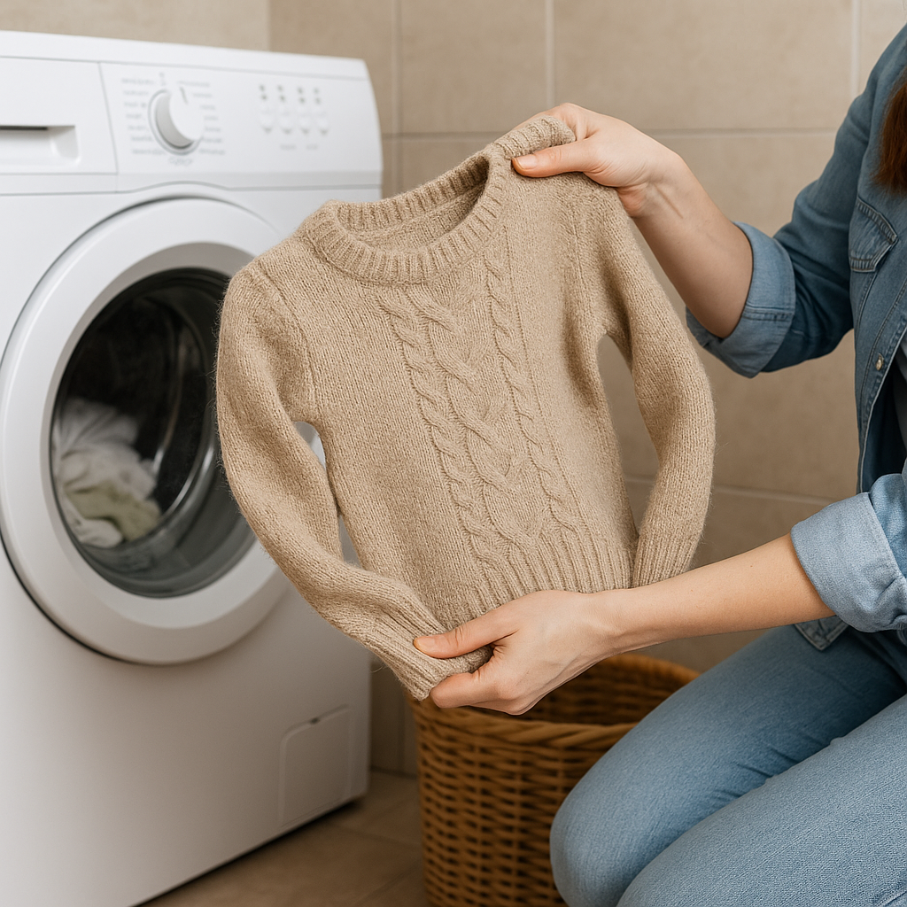 como recuperar un jersey de lana encogido con consejos de tintorería y lavandería