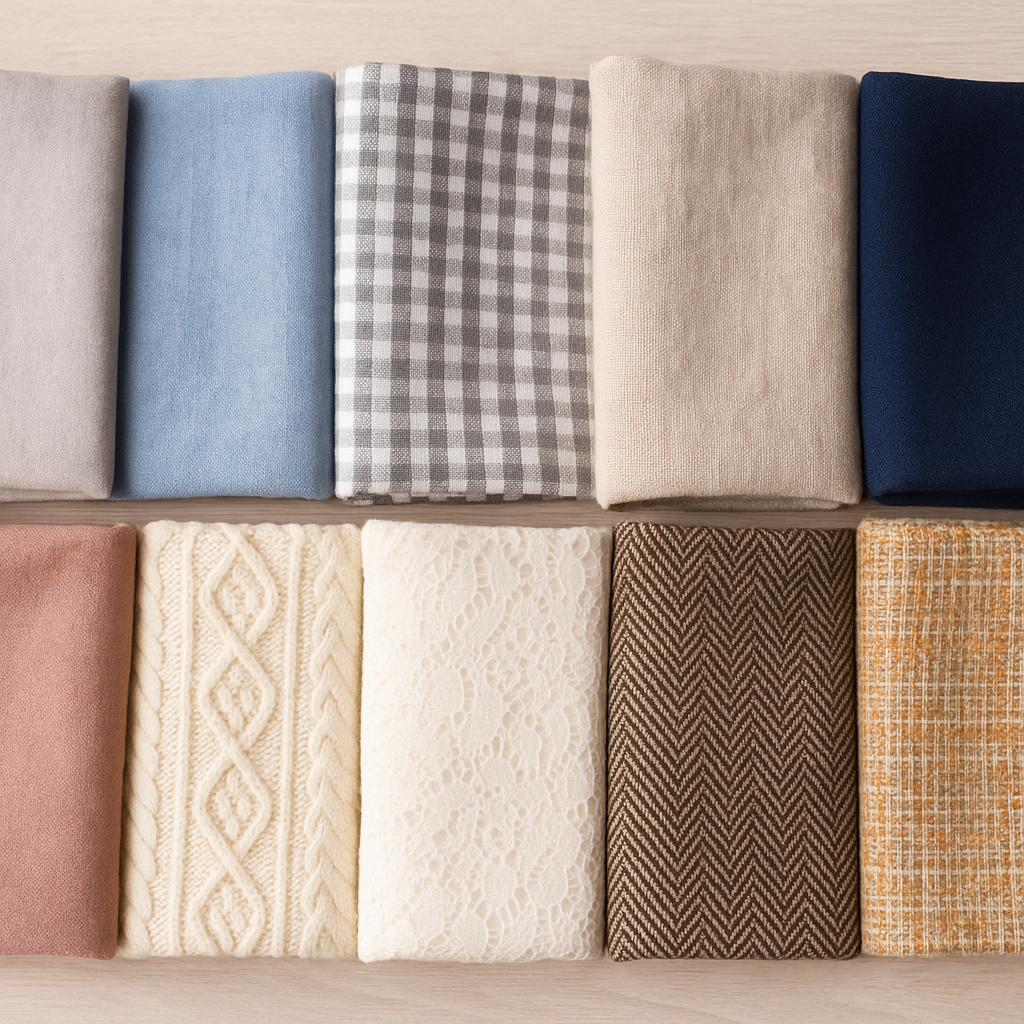 tipos de telas y sus nombres con imagenes en comparativa visual