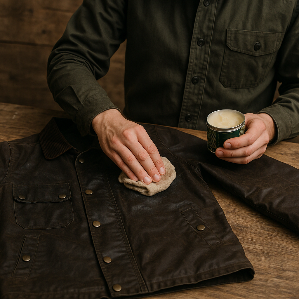 encerado barbour, restauración y mantenimiento profesional de chaquetas