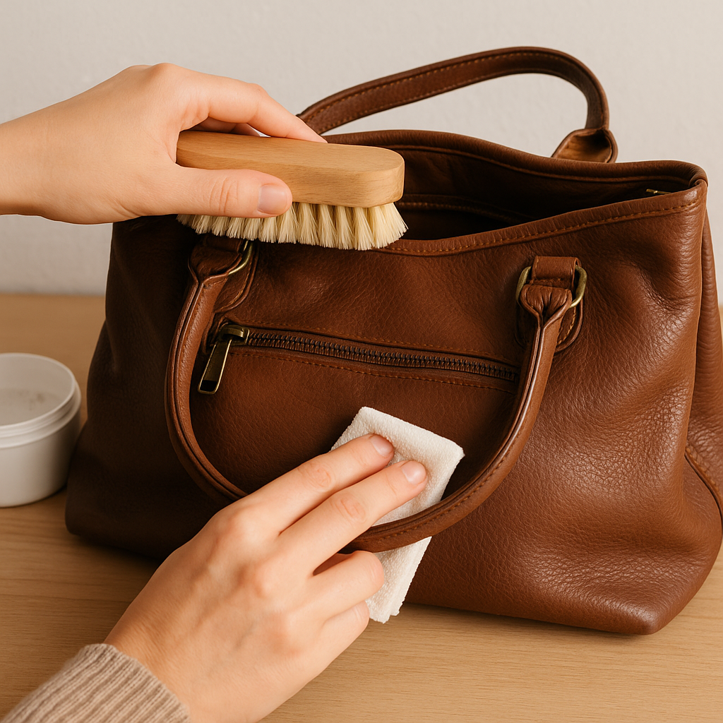 Cómo limpiar bolso de piel con cuidados de tintorería