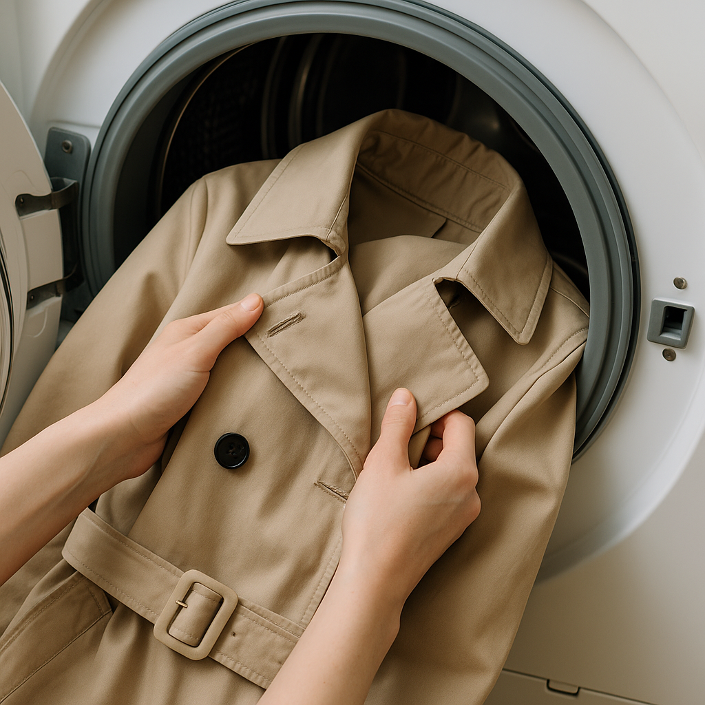 cómo lavar gabardina paso a paso en casa
