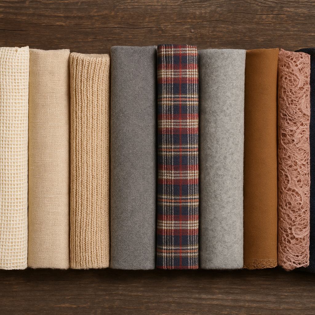 tipos de tejido textil en mantelería, toallas y prendas para lavandería y tintorería