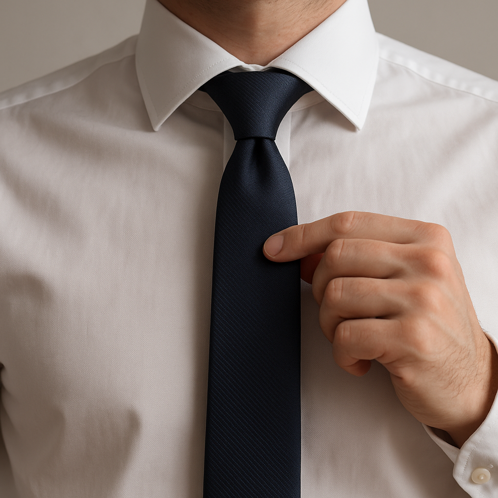 cómo hacer nudo simple corbata paso a paso