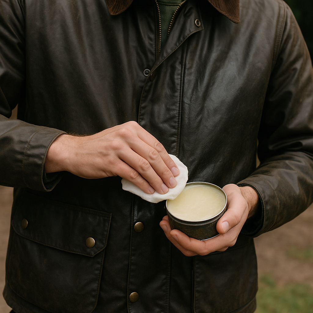 encerado barbour proceso y cuidados