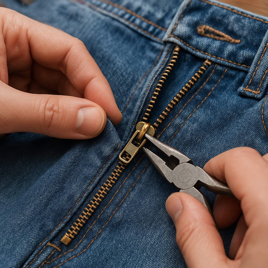 cómo reparar cremallera de prenda rota o mochila en tintorería