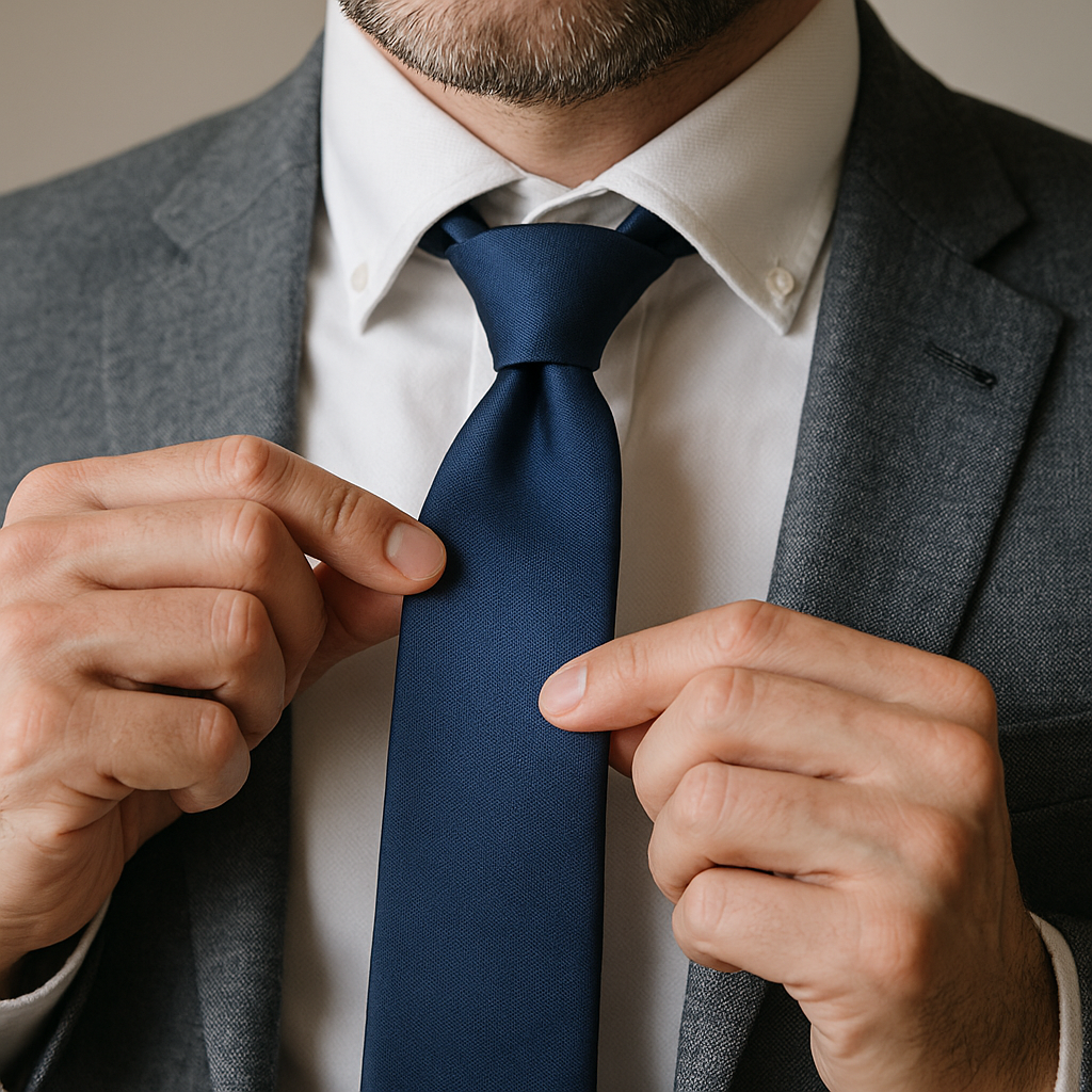 nudo simple corbata paso a paso