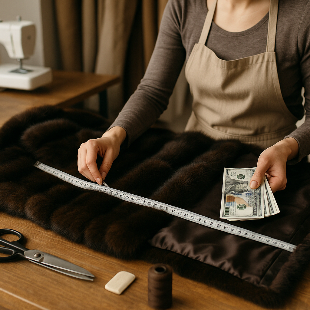 Abrigo de piel antes y después de su transformación, cuanto puede costar transformar un abrigo de piel