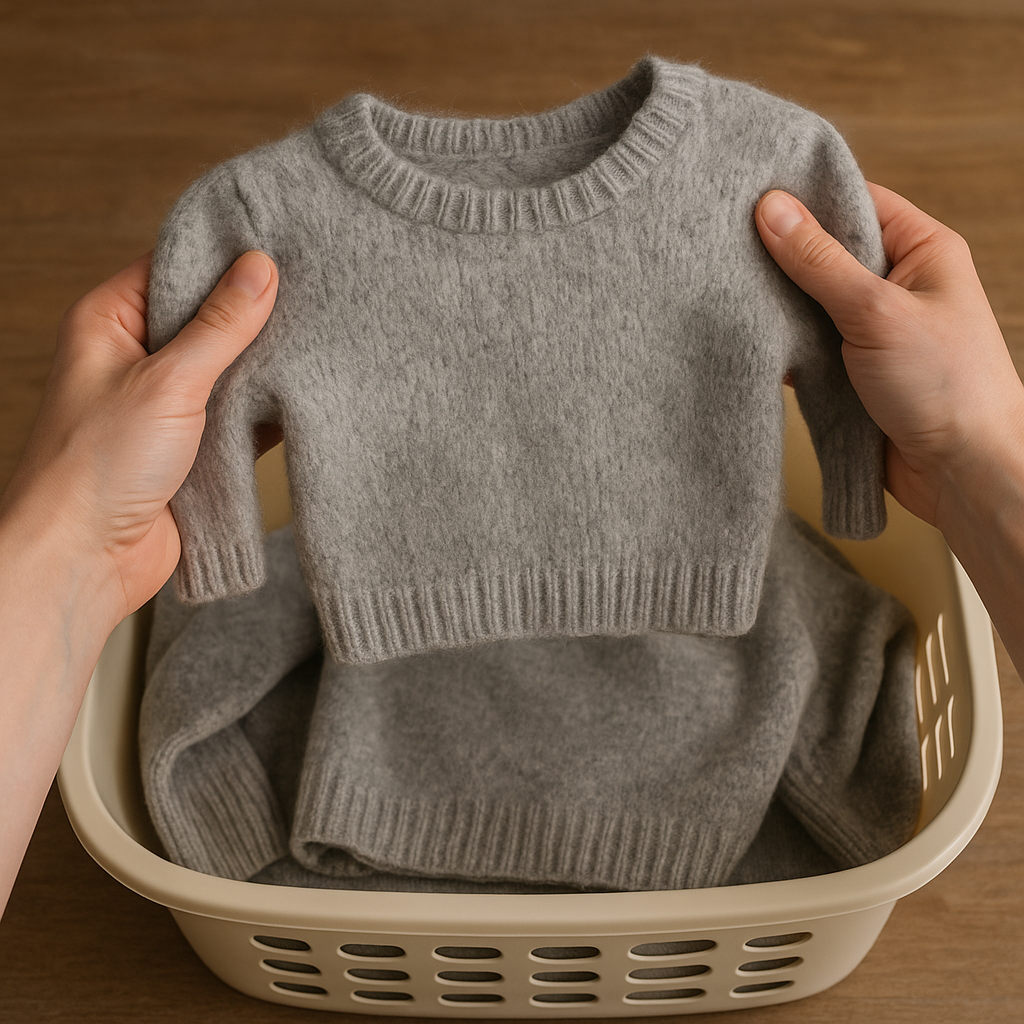 Cómo recuperar un jersey de lana encogido paso a paso