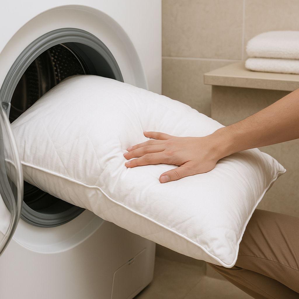 Cómo lavar una almohada en casa y en la lavandería profesional