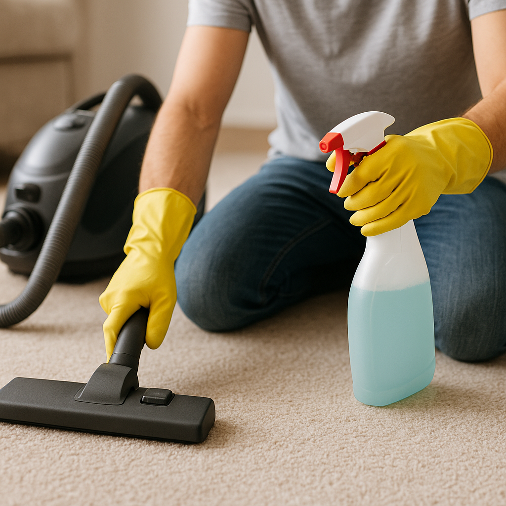 como limpiar moquette en casa aspirando y quitando manchas