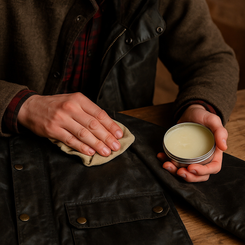 encerado barbour chaqueta impermeabilizada
