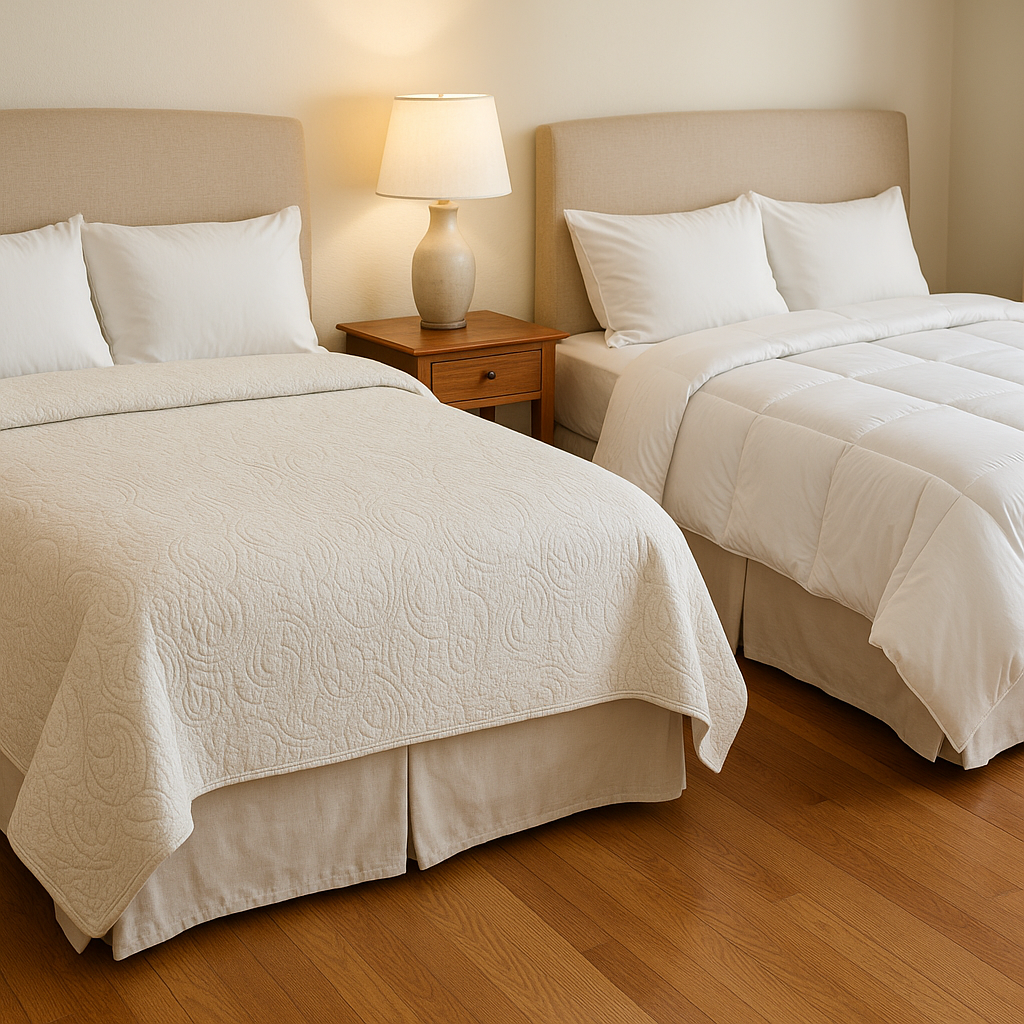 colchas y edredones: diferencia al elegir y lavar