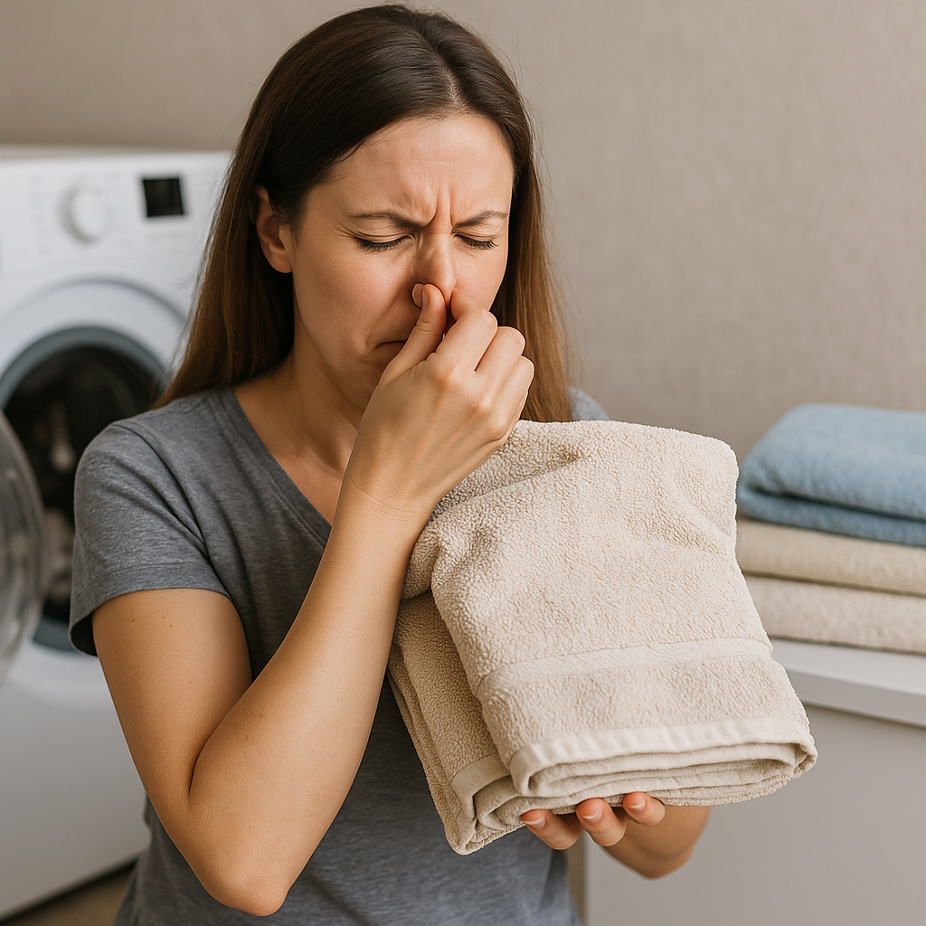 como quitar el olor a humedad de las toallas tras el lavado