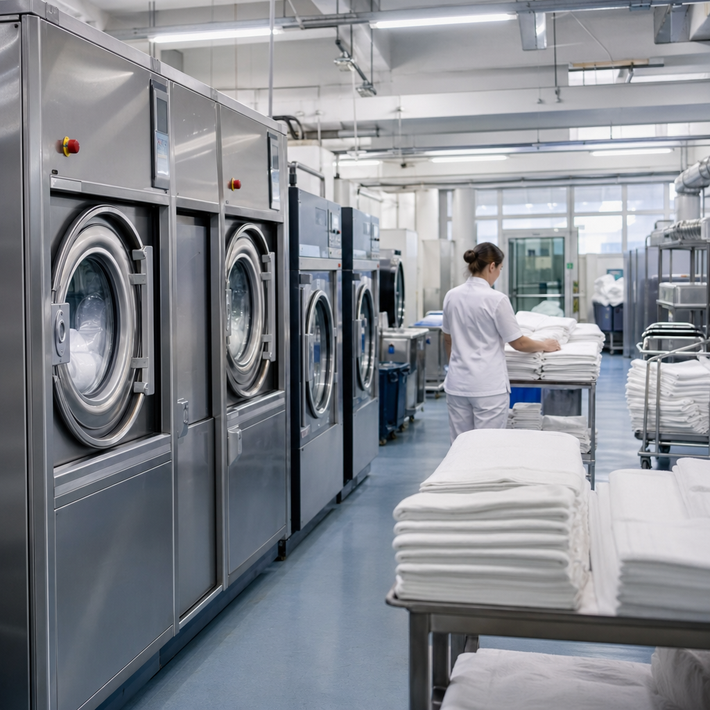 lavandería industrial hoteles con servicio profesional de lavado y planchado