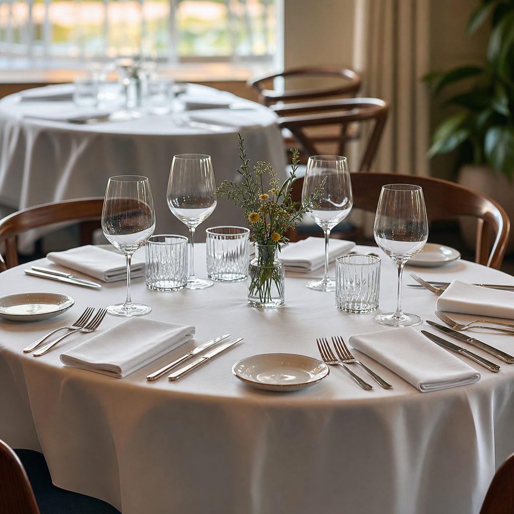 lavado de manteles restaurante profesional con acabado impecable