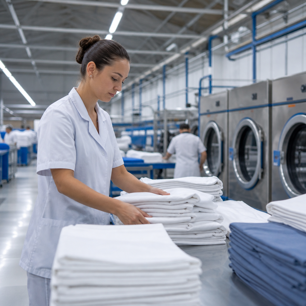 gestión textil externalizada para empresas con servicio de lavandería y planchado a domicilio