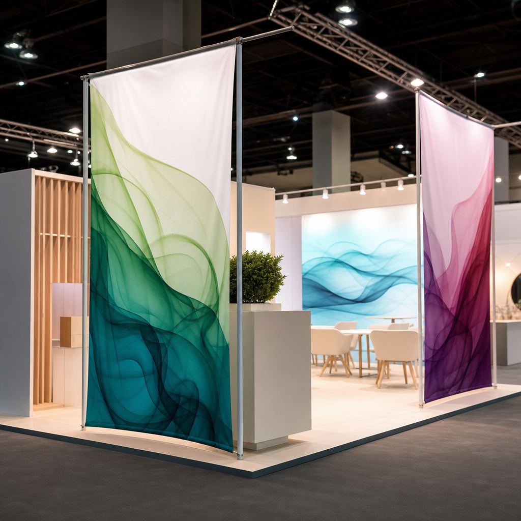 servicio textil para stands con textiles limpios y planchados para eventos