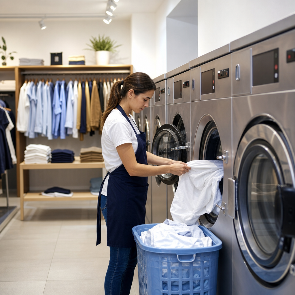 lavandería tiendas ropa y cuidado profesional de prendas textiles