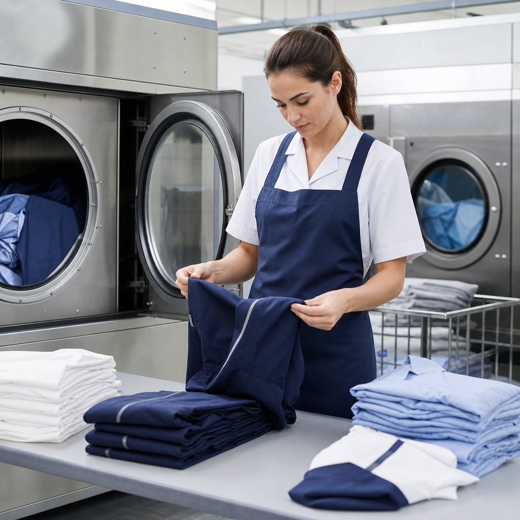 lavado de uniformes corporativos en servicio profesional de lavandería