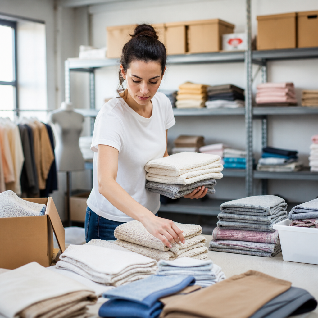 limpieza stock textil en lavandería profesional